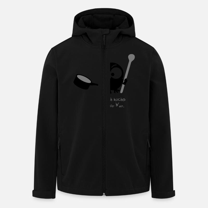 EULE // Gleich koche ich vor Wut. - Recycelte Männer Softshell-Jacke von Stanley/Stella - Schwarz
