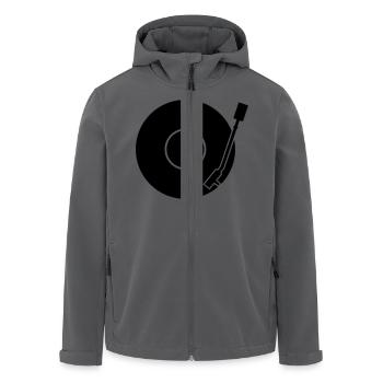 Vinyl Sign - Recycelte Männer Softshell-Jacke von Stanley/Stella - Schwarz - Vorne - AI Model Male 185 light (185cm)