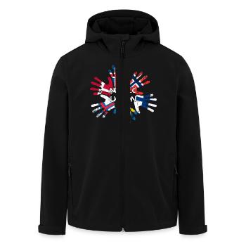 Nordic Union - Recycelte Männer Softshell-Jacke von Stanley/Stella - Schwarz - Vorne - AI Model Male 185 light (185cm)