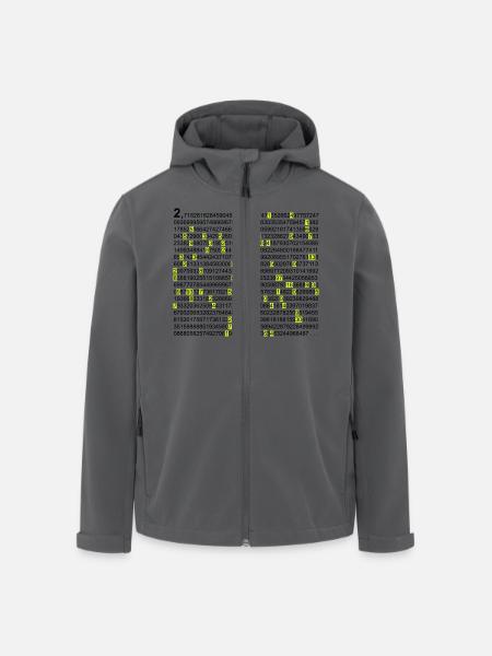 e & pi Eulersche Zahl PI - Recycelte Männer Softshell-Jacke von Stanley/Stella - Schwarz