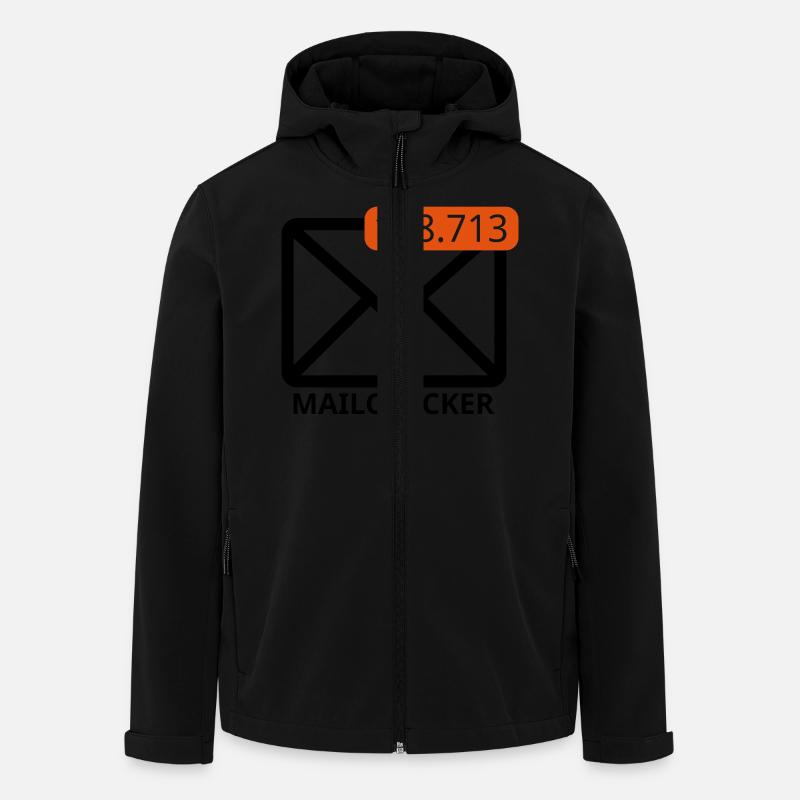 Mailchecker - Recycelte Männer Softshell-Jacke von Stanley/Stella - Schwarz