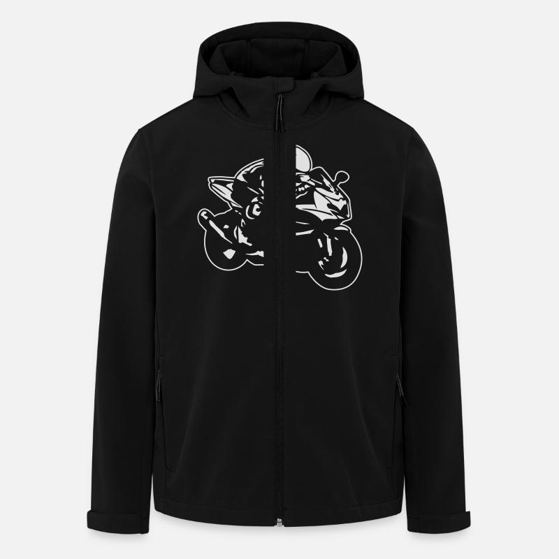 cb11_1000r_hell - Veste softshell homme en polyester recyclé Stanley/Stella - noir