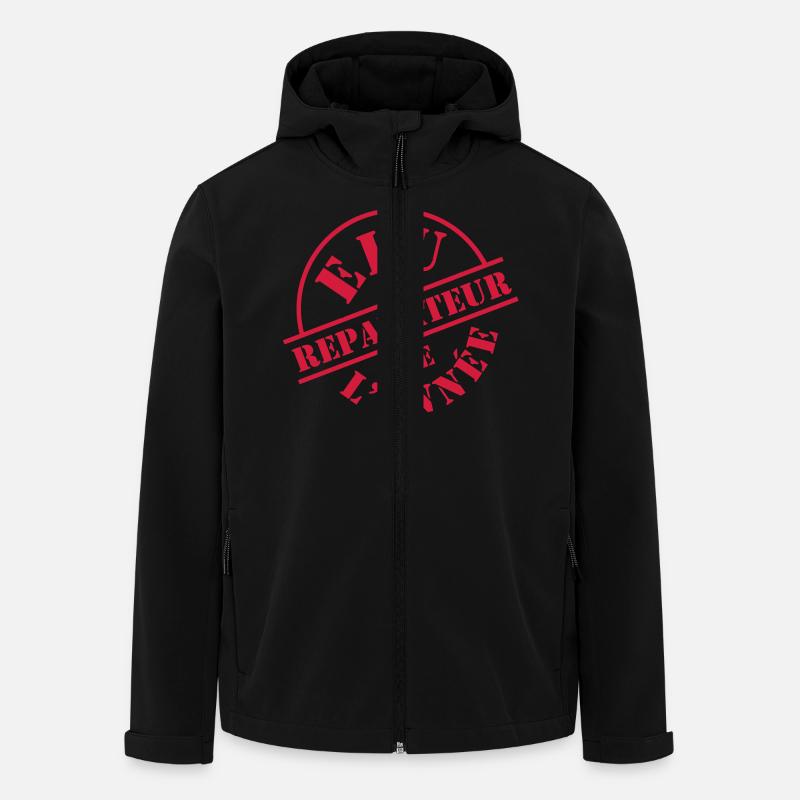 # # # # Répérateur - Recycelte Männer Softshell-Jacke von Stanley/Stella - Schwarz