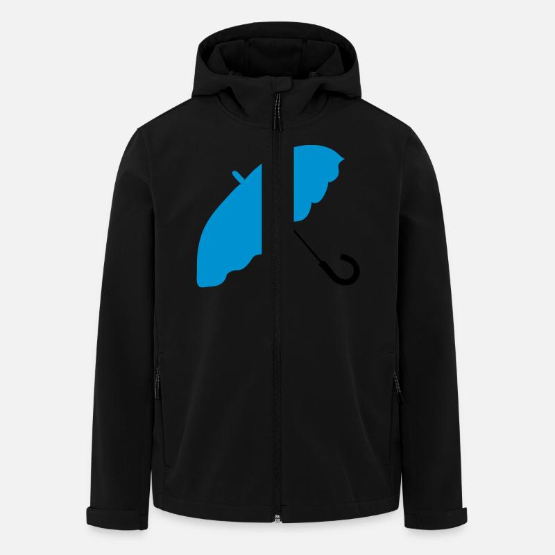 parasol_umbrella - Men’s Recycled Softshell Jacket by Stanley/Stella - black