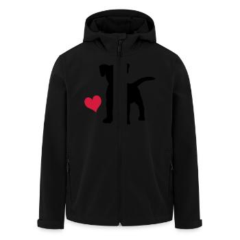Jack Russell Terrier - Veste softshell homme en polyester recyclé Stanley/Stella - noir - Devant - AI Model Male 185 light (185cm)