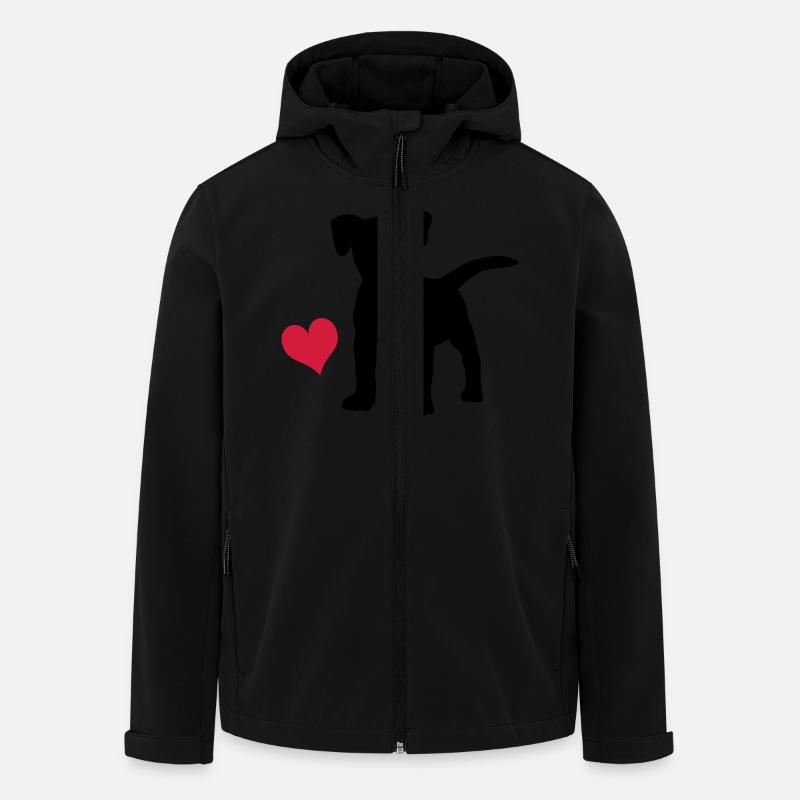 Jack Russell Terrier - Recycelte Männer Softshell-Jacke von Stanley/Stella - Schwarz