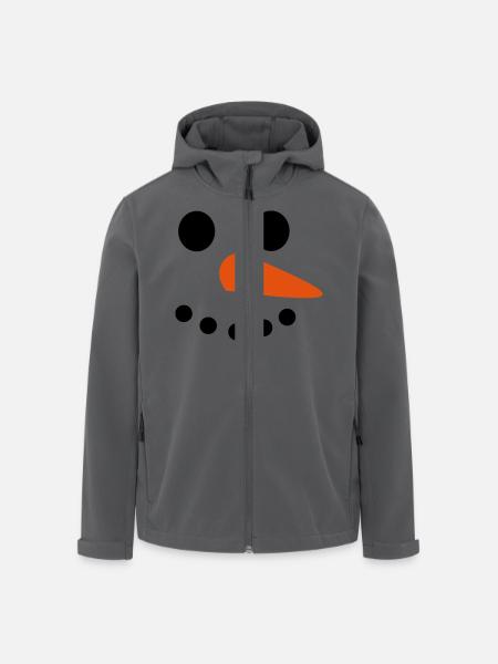 Snowman Face - Men’s Recycled Softshell Jacket by Stanley/Stella - black