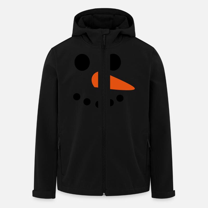 Snowman Face - Men’s Recycled Softshell Jacket by Stanley/Stella - black