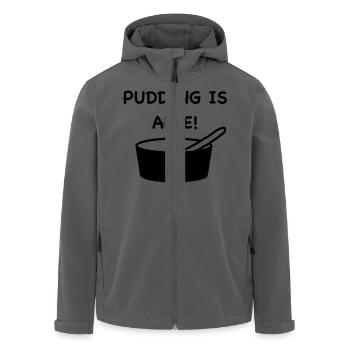Pudding is alle! - Recycelte Männer Softshell-Jacke von Stanley/Stella - Schwarz - Vorne - AI Model Male 185 light (185cm)