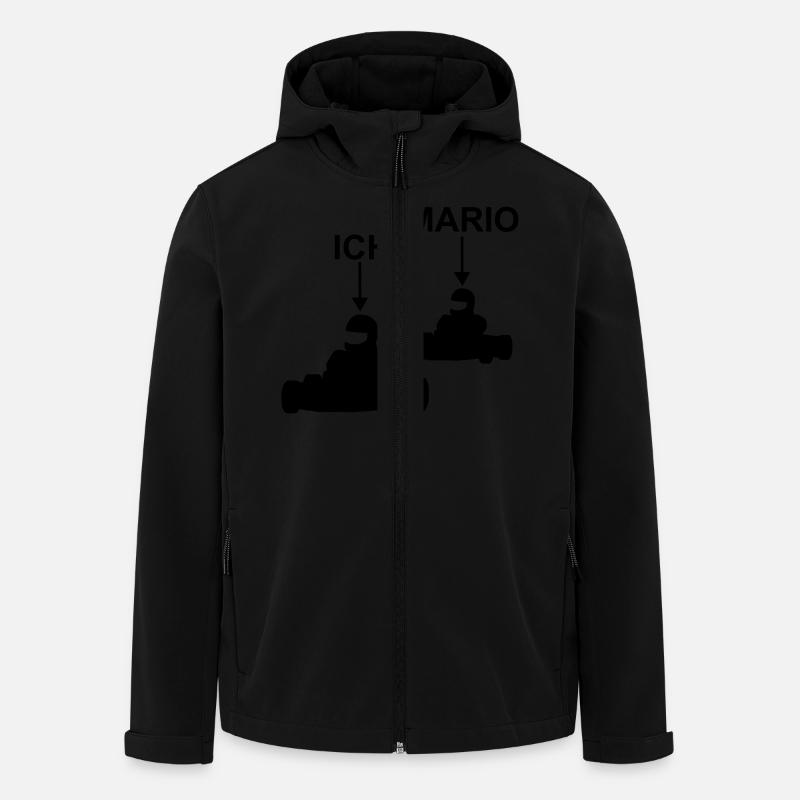 go kart ich mario - Recycelte Männer Softshell-Jacke von Stanley/Stella - Schwarz