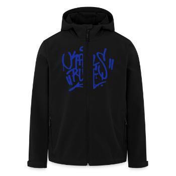 Karlsruhe graffiti Ultras Fan Shirt - Men’s Recycled Softshell Jacket by Stanley/Stella - black - Front - AI Model Male 185 light (185cm)