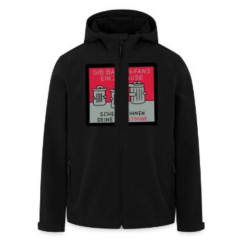 Gib Bayernfans ein Zuhause! - Recycelte Männer Softshell-Jacke von Stanley/Stella - Schwarz - Vorne - AI Model Male 185 light (185cm)