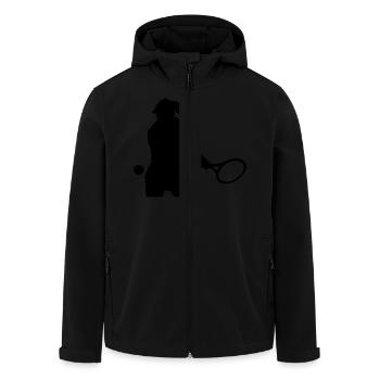 Tennis - Recycelte Männer Softshell-Jacke von Stanley/Stella - Schwarz - Vorne - AI Model Male 185 light (185cm)