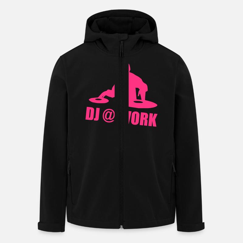 DJ @ Work - Recycelte Männer Softshell-Jacke von Stanley/Stella - Schwarz