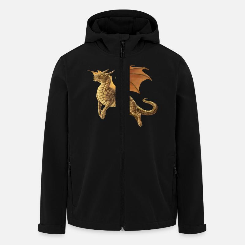 brown dragon - Recycelte Männer Softshell-Jacke von Stanley/Stella - Schwarz