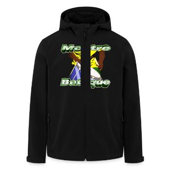 BBaC Mestre Repique - Veste softshell homme en polyester recyclé Stanley/Stella - noir - Devant - AI Model Male 185 light (185cm)