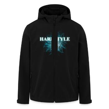 hardstyle blue - Recycelte Männer Softshell-Jacke von Stanley/Stella - Schwarz - Vorne - AI Model Male 185 light (185cm)