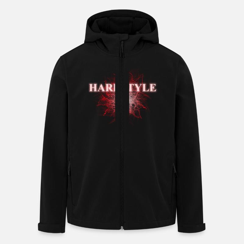 hardstyle_red - Veste softshell homme en polyester recyclé Stanley/Stella - noir