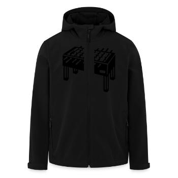 Baby-foot - Veste softshell homme en polyester recyclé Stanley/Stella - noir - Devant - AI Model Male 185 light (185cm)