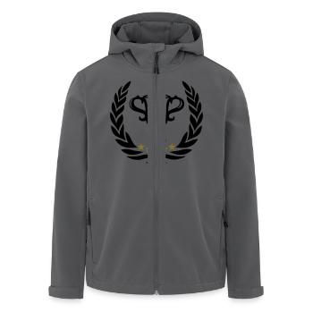 Trophy Laurel Wreath Star Best Team Sports Winner - Veste softshell homme en polyester recyclé Stanley/Stella - noir - Devant - AI Model Male 185 light (185cm)