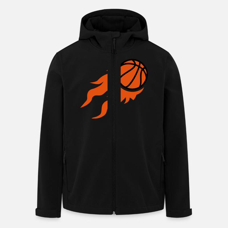 Basketball - Men’s Recycled Softshell Jacket by Stanley/Stella - black