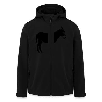 Esel - Recycelte Männer Softshell-Jacke von Stanley/Stella - Schwarz - Vorne - AI Model Male 185 light (185cm)