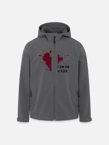 I am an artist - Men’s Recycled Softshell Jacket by Stanley/Stella - black