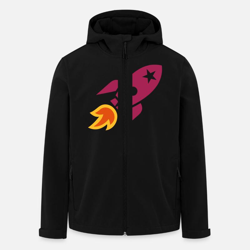 Rocket - Men’s Recycled Softshell Jacket by Stanley/Stella - black