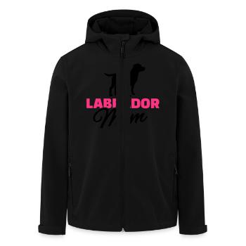 Labrador - Recycelte Männer Softshell-Jacke von Stanley/Stella - Schwarz - Vorne - AI Model Male 185 light (185cm)