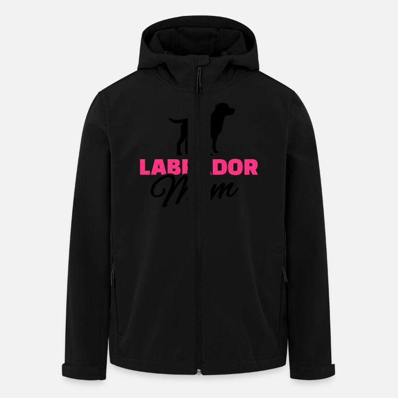 Labrador Mom - Veste softshell homme en polyester recyclé Stanley/Stella - noir