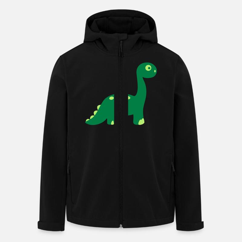 Dinosaur - Men’s Recycled Softshell Jacket by Stanley/Stella - black