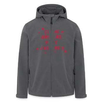 Papy / Grand Père / Famille / Papi / Drôle - Veste softshell homme en polyester recyclé Stanley/Stella - noir - Devant - AI Model Male 185 light (185cm)