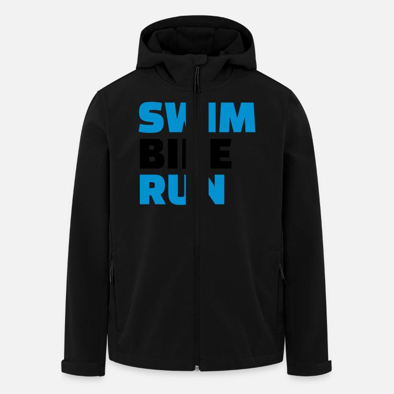 Triathlon - Recycelte Männer Softshell-Jacke von Stanley/Stella - Schwarz