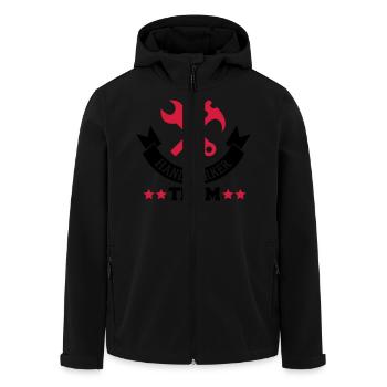 handwerker_team_2 - Veste softshell homme en polyester recyclé Stanley/Stella - noir - Devant - AI Model Male 185 light (185cm)