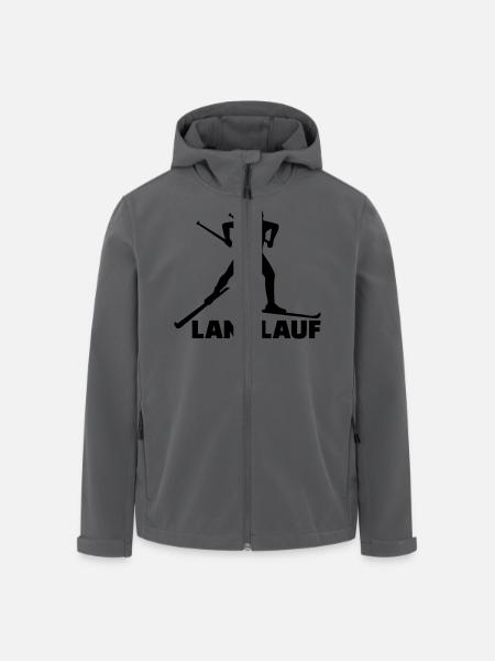 Langlauf - Recycelte Männer Softshell-Jacke von Stanley/Stella - Schwarz