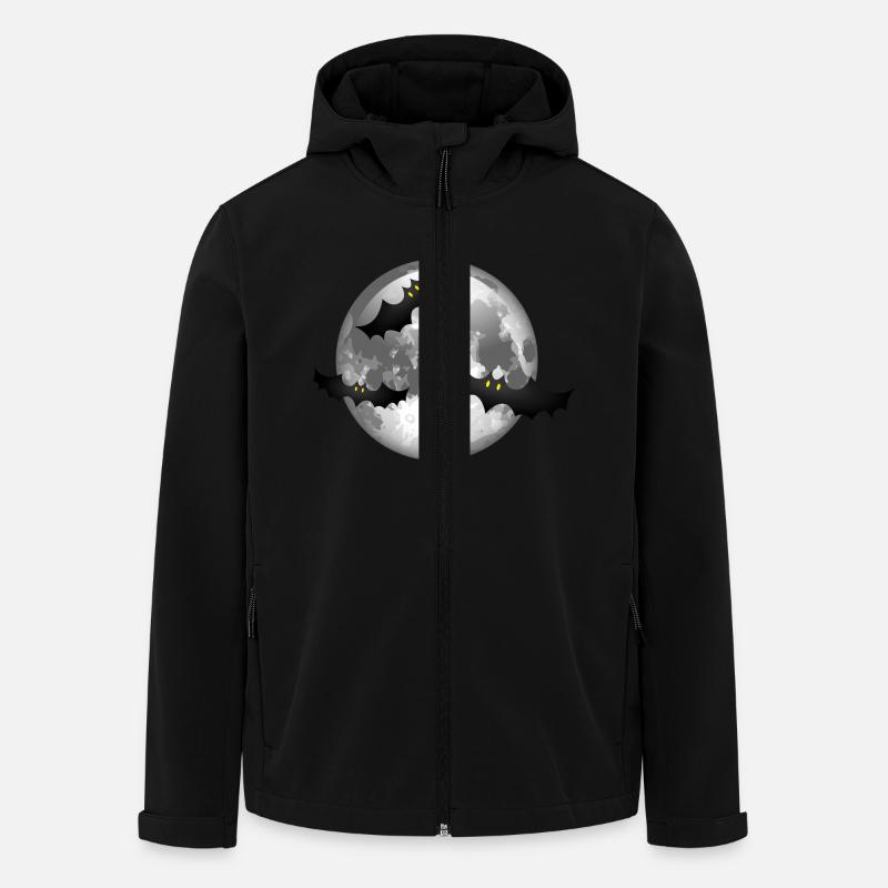 Smiley Bats - Veste softshell homme en polyester recyclé Stanley/Stella - noir