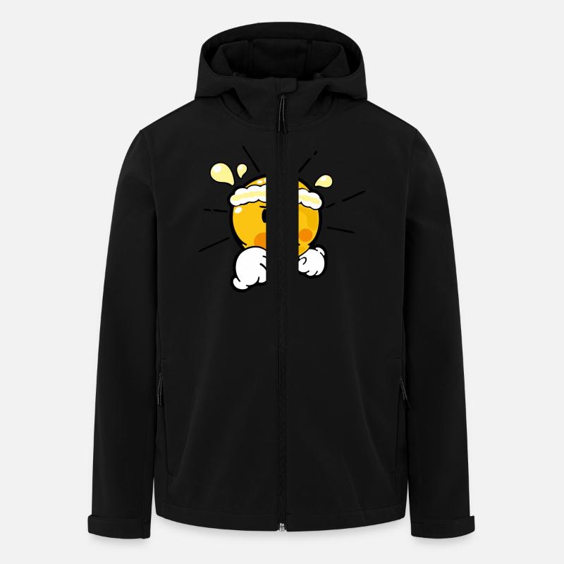 Smiley Running - Veste softshell homme en polyester recyclé Stanley/Stella - noir