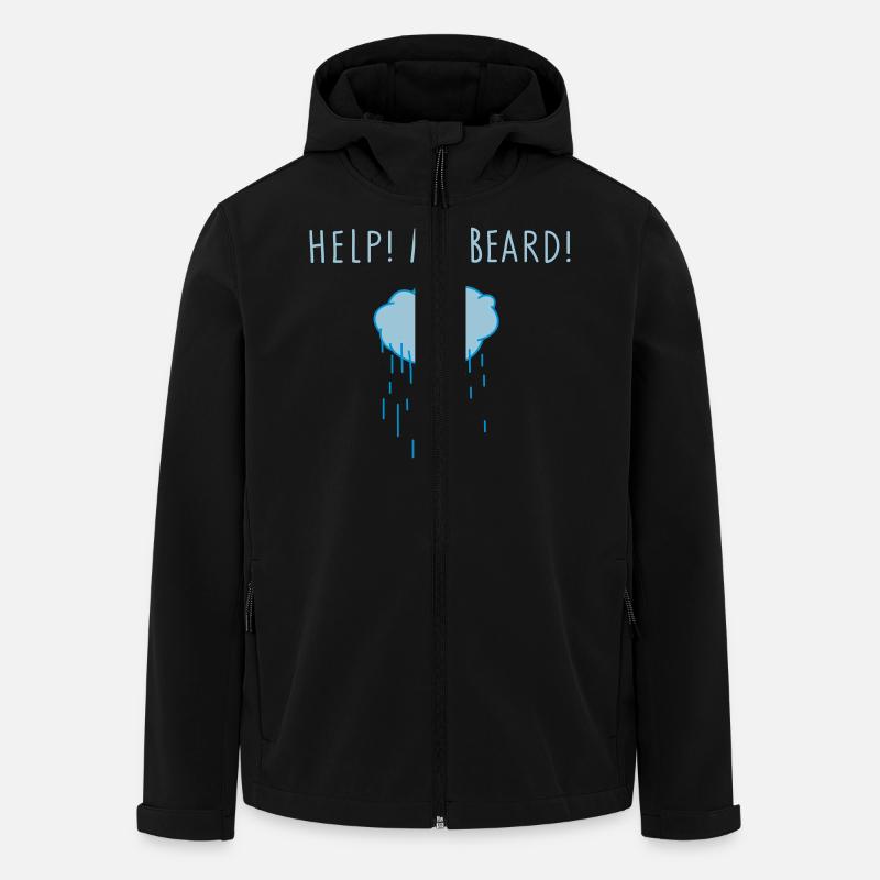 help (b) - Veste softshell homme en polyester recyclé Stanley/Stella - noir