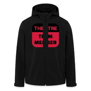 Theater / Theatre / Theaterleute / Schauspieler - Recycelte Männer Softshell-Jacke von Stanley/Stella - Schwarz - Vorne - AI Model Male 185 light (185cm)