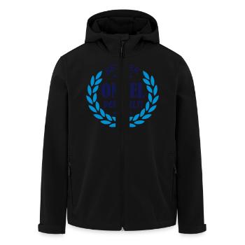 bester_onkel_der_welt_2 - Recycelte Männer Softshell-Jacke von Stanley/Stella - Schwarz - Vorne - AI Model Male 185 light (185cm)