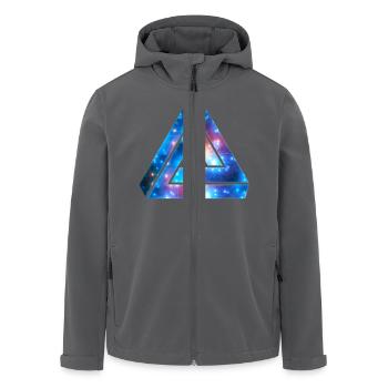 Penrose Tribar, triangle, univers, galaxie, - Veste softshell homme en polyester recyclé Stanley/Stella - noir - Devant - AI Model Male 185 light (185cm)