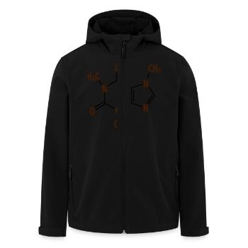 Kaffee Formel - Koffein - Frühstück -Getränk-Tasse - Recycelte Männer Softshell-Jacke von Stanley/Stella - Schwarz - Vorne - AI Model Male 185 light (185cm)
