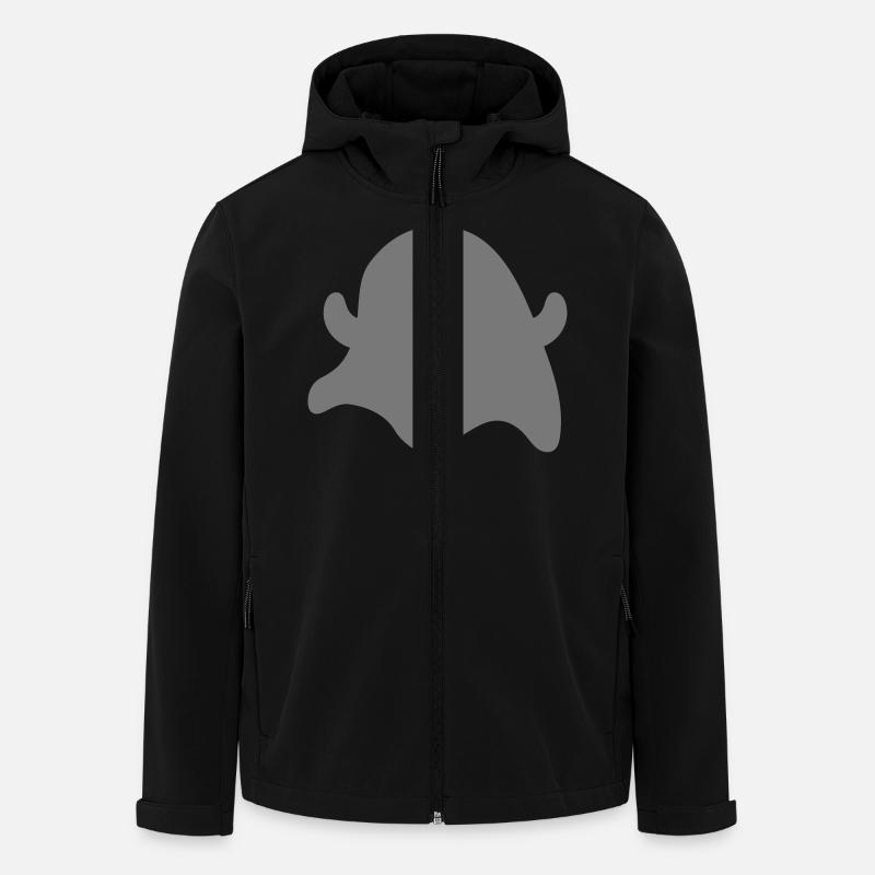 Cute ghost - Men’s Recycled Softshell Jacket by Stanley/Stella - black