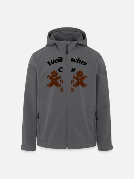 weihnachts crew lebkuchenmann - Recycelte Männer Softshell-Jacke von Stanley/Stella - Schwarz