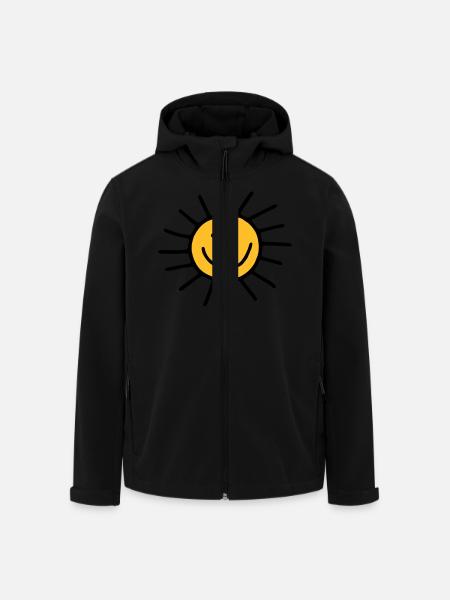 Sun - Men’s Recycled Softshell Jacket by Stanley/Stella - black
