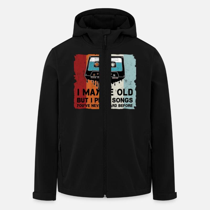 Retro Kassette Cooler Spruch - Recycelte Männer Softshell-Jacke von Stanley/Stella - Schwarz