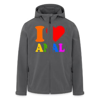 I love anal - Veste softshell homme en polyester recyclé Stanley/Stella - noir - Devant - AI Model Male 185 light (185cm)