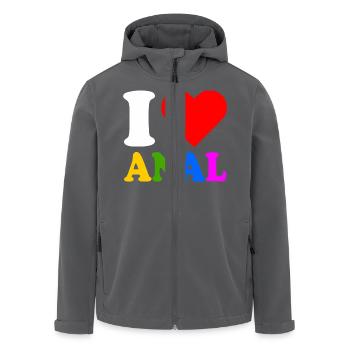 I love anal - Veste softshell homme en polyester recyclé Stanley/Stella - noir - Devant - AI Model Male 185 light (185cm)