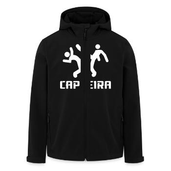 Capoeira - Recycelte Männer Softshell-Jacke von Stanley/Stella - Schwarz - Vorne - AI Model Male 185 light (185cm)