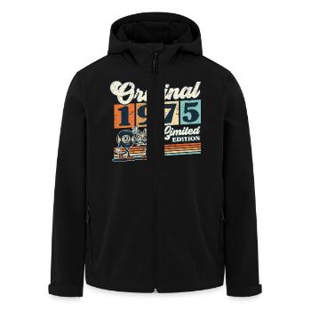 50th Birthday 50 Years Born 1975 Man Woman - Men’s Recycled Softshell Jacket by Stanley/Stella - black - Front - AI Model Male 185 light (185cm)
